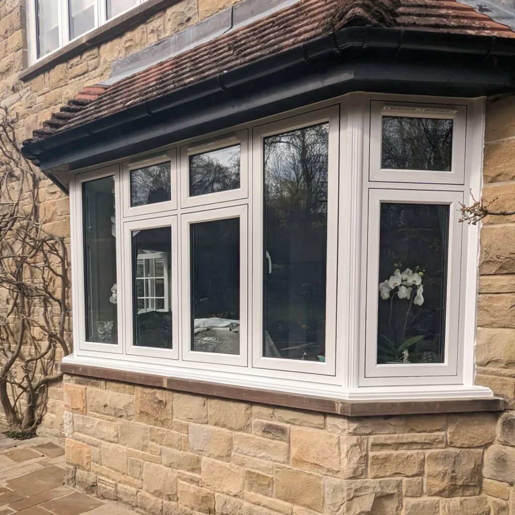 Flush fit bay window exterior